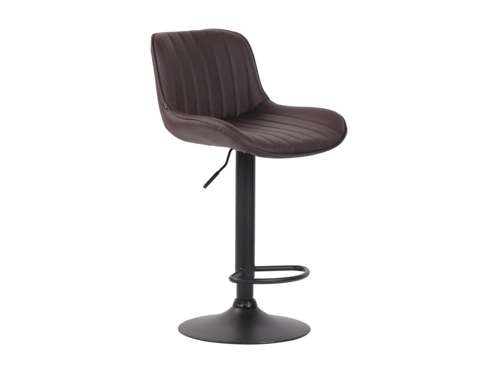 Lot de 2 tabourets métal marron 50x50x86 cm 10 0004278