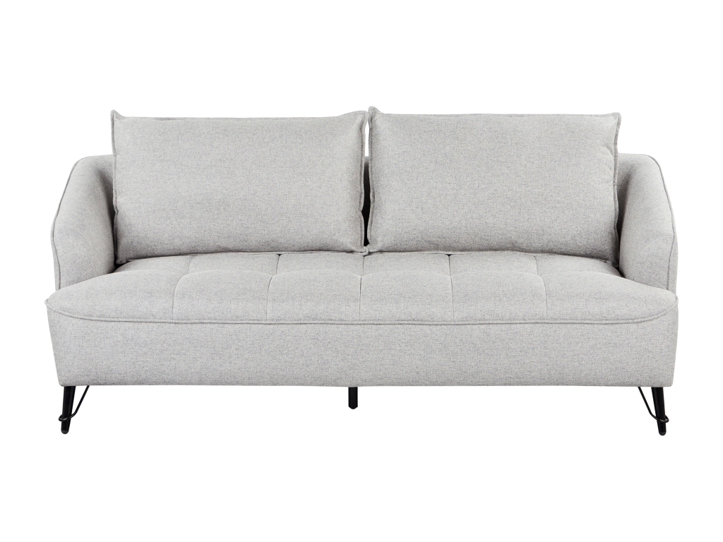 Vertchez 3-seater grey fabric sofa
