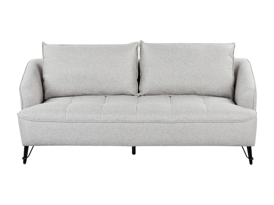 Vertchez 3-seater grey fabric sofa