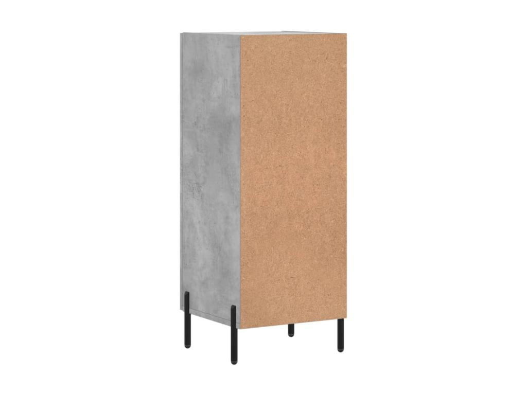 Buffet Gris béton 34.5x34x90 cm Bois d'ingénierie