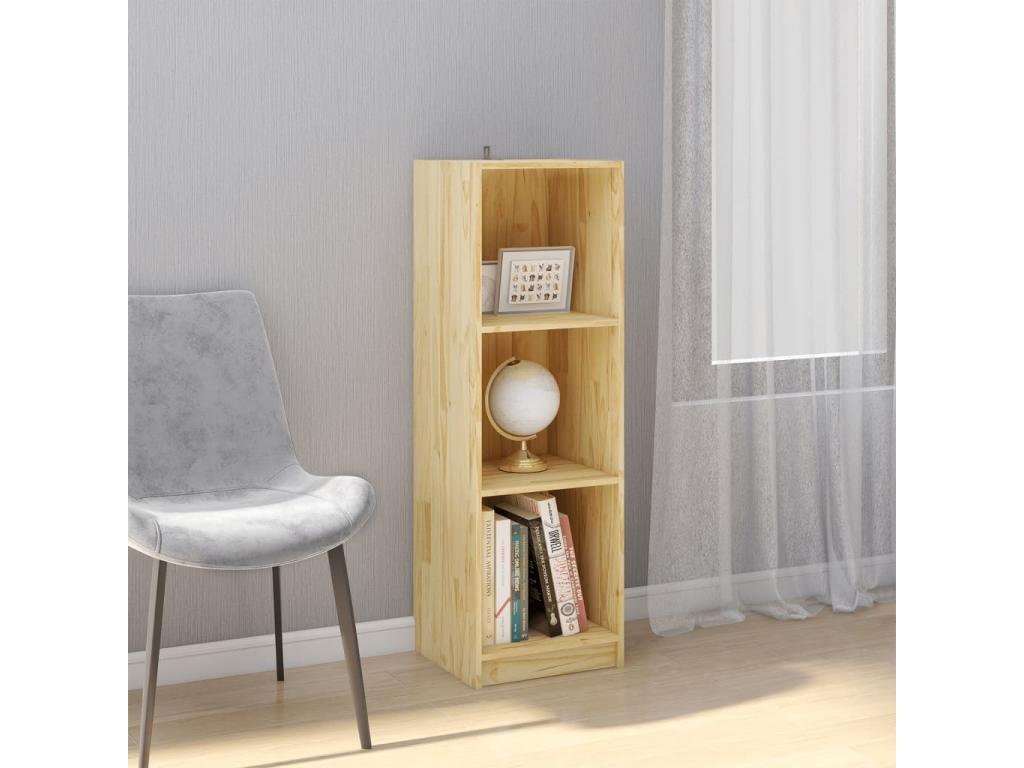 Bibliothèque-Séparateur de pièce 36x33x110 Pin massif