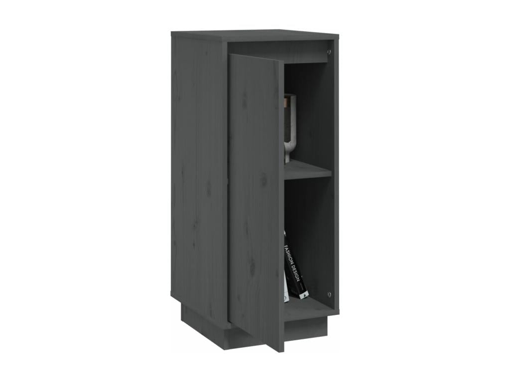 Buffets 2 pièces Gris 31.5x34x75 cm Bois massif de pin