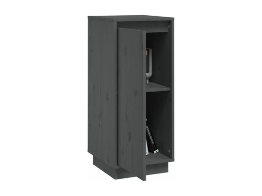 Buffets 2 pièces Gris 31.5x34x75 cm Bois massif de pin