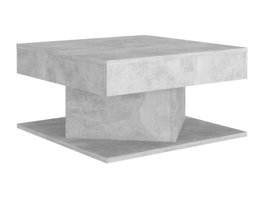 Table basse Gris béton 57x57x30 cm Aggloméré
