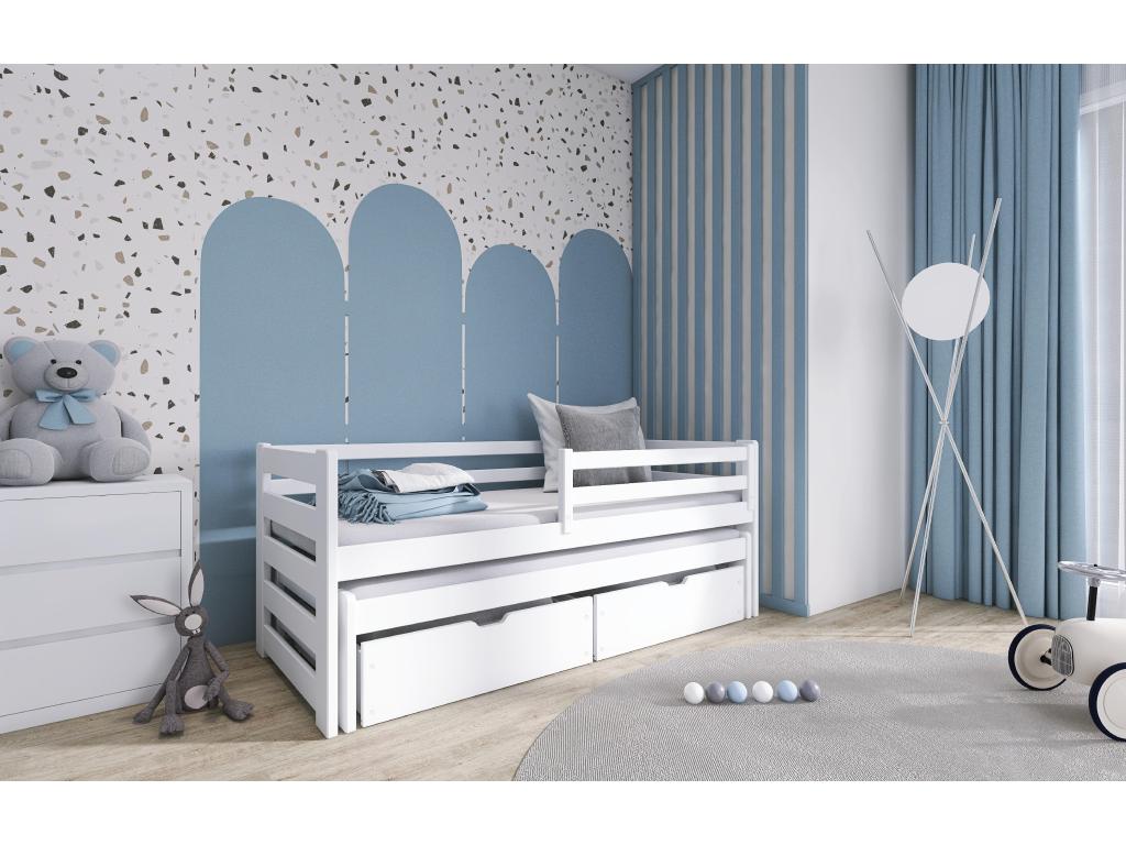 Lit enfant Vertchez KSB005 90x200 cm Blanc