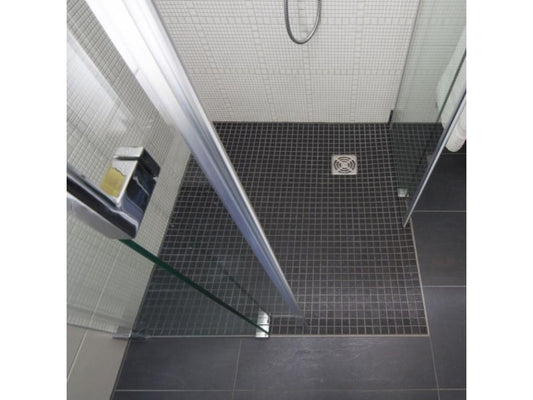 Receveur de douche à carreler 120x120 Vertchez Primo carré écoulement excentré colle 320
