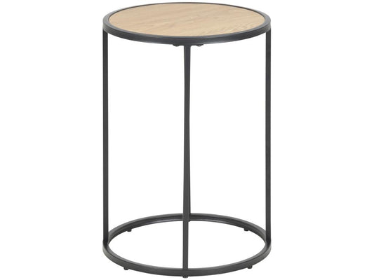 Sea Table basse chêne métal noir.