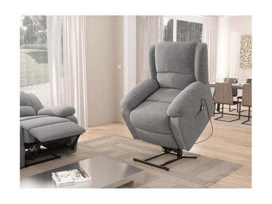 Fauteuil de Relaxation Releveur électrique 1 place en Microfibre Léo - L88x93x96cm - Vertchez