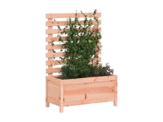 Jardinière avec support 79x39.5x114 cm bois massif Vertchez
