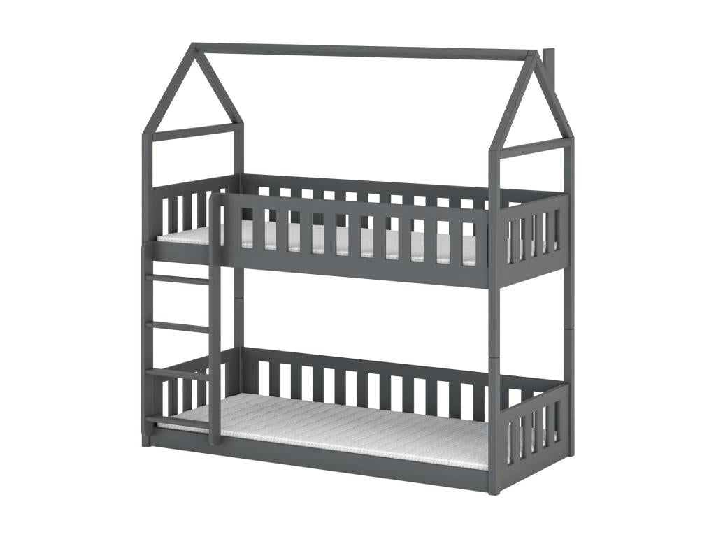 Lit cabane Vertchez HB005 90x200 cm Gris